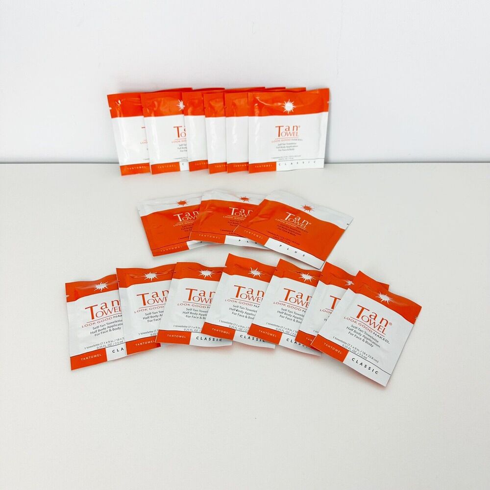 Tantowel Classic Face & Body Self Tan Towelettes Full & Half Body